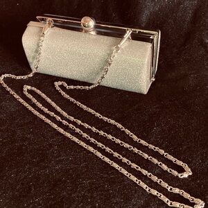 Elegant Silver Clutch Bag